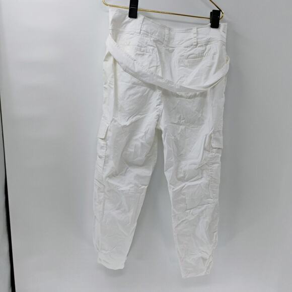 Polo Ralph Lauren Pants womens white cargo pants high waist belted pockets - Picture 14 of 15